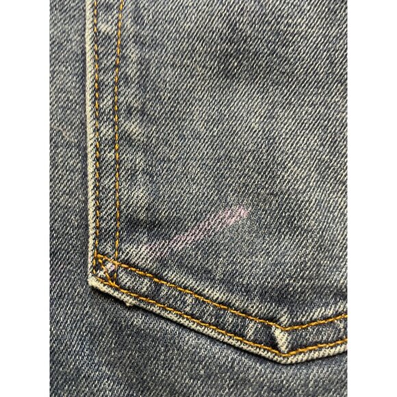 Noend Denim jeans womens 29 28 x 28 slim button fly high rise made USA blue work - Picture 11 of 16